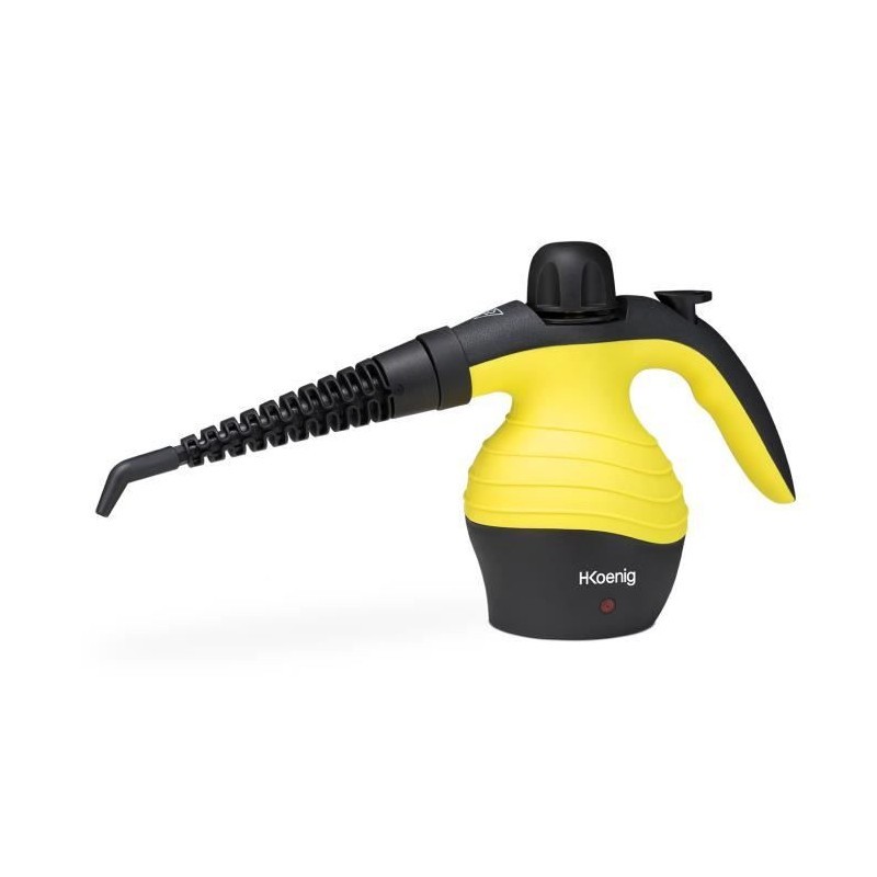 Nettoyeur vapeur à main H.Koenig de 4,2 bars en jaune vif avec réservoir 300 ml