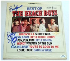 Beach Boys Signed X2 Mike & Bruce Autographed Record Album LP ACOA