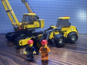 LEGO CITY Demolition Site 60076 Wrecking Crane and Loader 100% Complete - READ