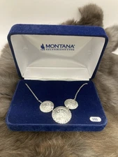 Montana Silversmiths Necklace. New In Box. Never Worn. Silver Swirls