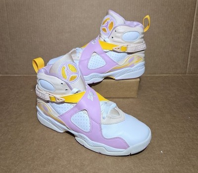 Nike Air Jordan 8 Retro GS - Girl's Size 5.5Y - Arctic Punch 580528-816