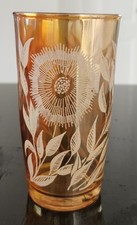 Kieliszek karnawałowy "Cosmos" Retro Napoje Jeannette Nagietek Ładny!