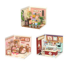 Robotime DIY Miniature House Kit Dollhouse Model Building Craft Kit Birthday