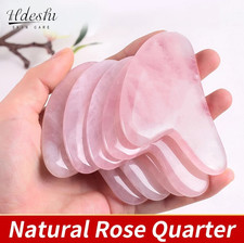 1pc Natural Stone Jade Gua Sha Facial Massage Skin Care Beauty Tool NEW