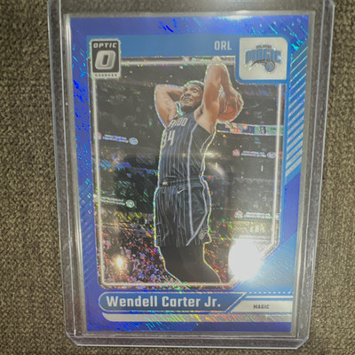 Panini 24-25 Donruss Optic Wendell Carter Jr. Magic COLOR MATCH Blue #126 30/75