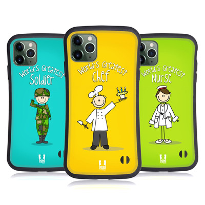 HEAD CASE DESIGNS DER BESTE JOB DER WELT HYBRID HUELLE FÜR APPLE iPHONES HANDYS