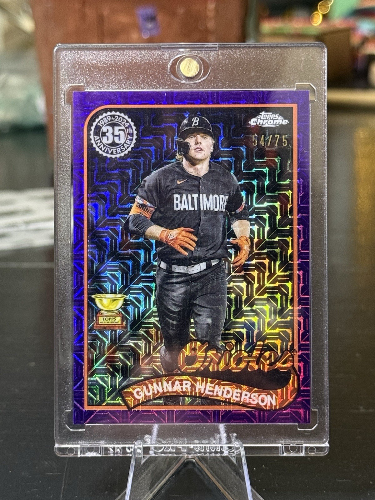 2024 Topps Chrome - Gunnar Henderson - 1989 Silver Pack Purple /75 #2T89C-8