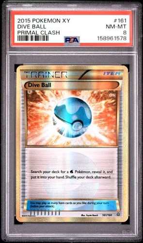 Dive Ball graded PSA 8 for sale on eBay