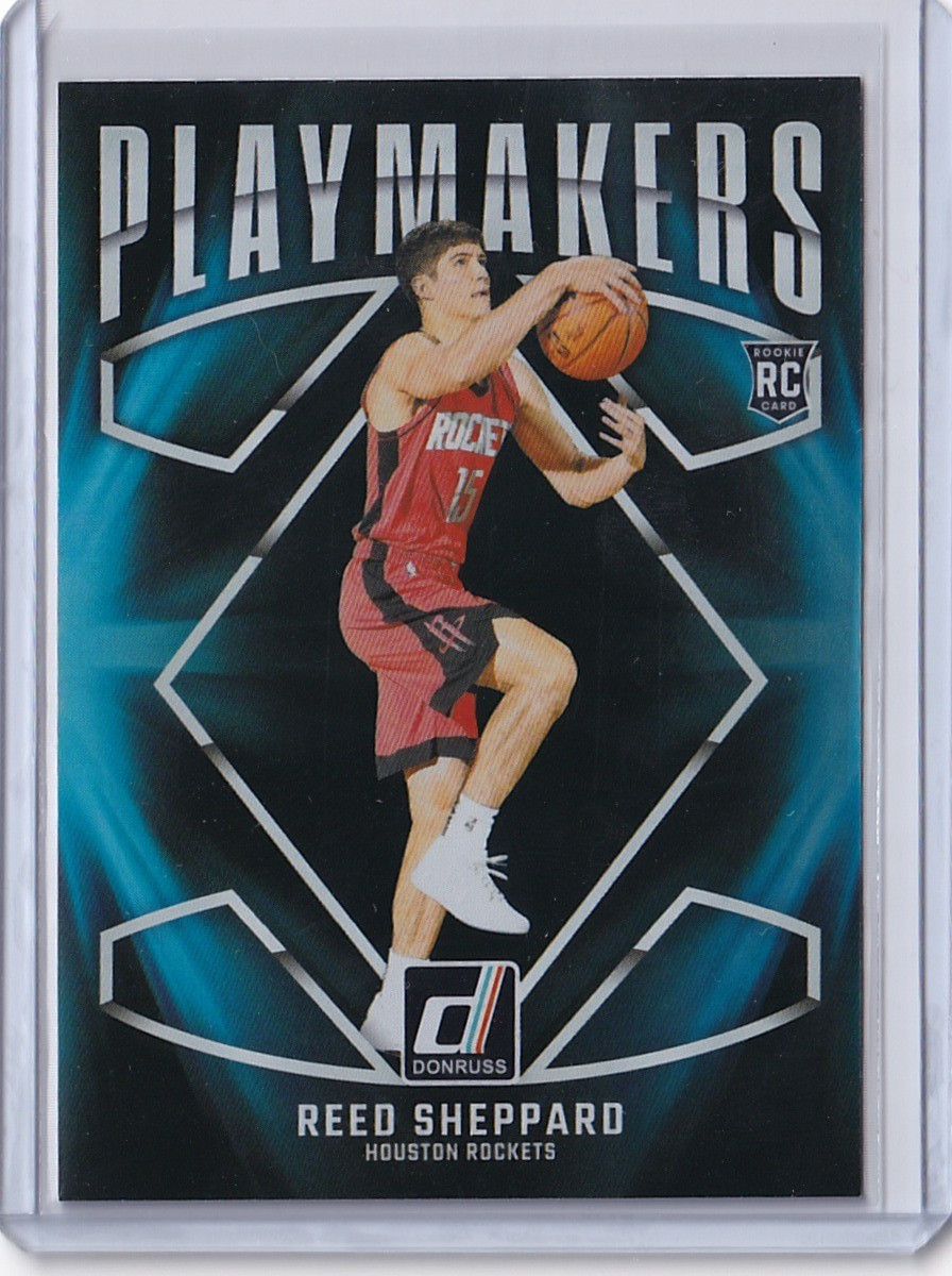 2024-25 Panini Donruss Reed Sheppard Rockets Rookie Playmakers Case Hit SSP #15