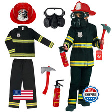Morph Firefighter Costume For Kids, Fireman Costume For Boys, Boys Halloween Cos