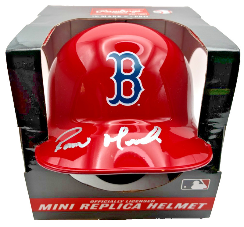 RAMIRO MENDOZA SIGNED MINI HELMET - Rawlings (JSA) MLB Boston Red Sox