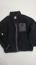 Old Navy Girls/Boy Fleece Full Zip Jacket Black Long Sleeve Coat Size L 10-12 