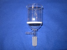 Fritted Buchner filter filtering funnel with vacuum hose: 24/40, 250ml 300ml,