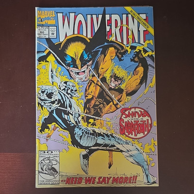Marvel Comics Wolverine #60 (1992) Wolverine Sabretooth Shiva Larry Hama Direct