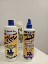 Mane 'n Tail and Body Shampoo, 16 oz.  Mane 'n Tail Detangler 12 oz DUO READ