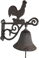 Rustic Rooster Cast Iron Door Bell