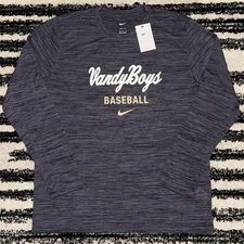 Nike Dri-Fit Vanderbilt Commodores Vandy Boys Team Issue LS T-Shirt Tee Men’s XL