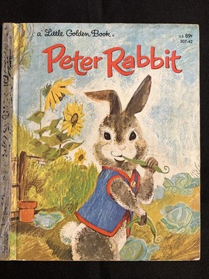 Vintage A Little Golden Book Peter Rabbit  307-42 .89 #4611