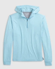 johnnie-O Slaton Performance 1/4 Zip Hoodie Permafrost Size M