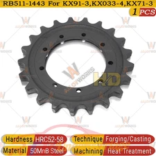 9 Holes Black Gear Drive Sprocket For Kubota KX91-3 KX71-3 KX033-4 RB511-1443