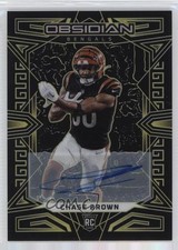 2023 Panini Obsidian Yellow Electric Etch Signatures 1/10 Chase Brown Auto 15bk