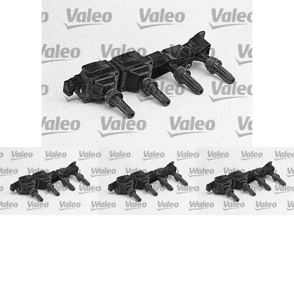 4 x Bobina d'accensione VALEO per CITRO��N, PEUGEOT 106 II, SAXO (S0, S1)