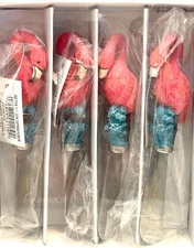 Cheese Knives Pink Flamingo Stainless Steel Jelly Butter Spreaders Set Of 4 NEW