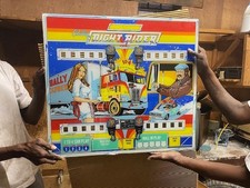 βbrand New Old Stockβ Bally "night Rider" Pinball Machine Elec. Mech Back Glass