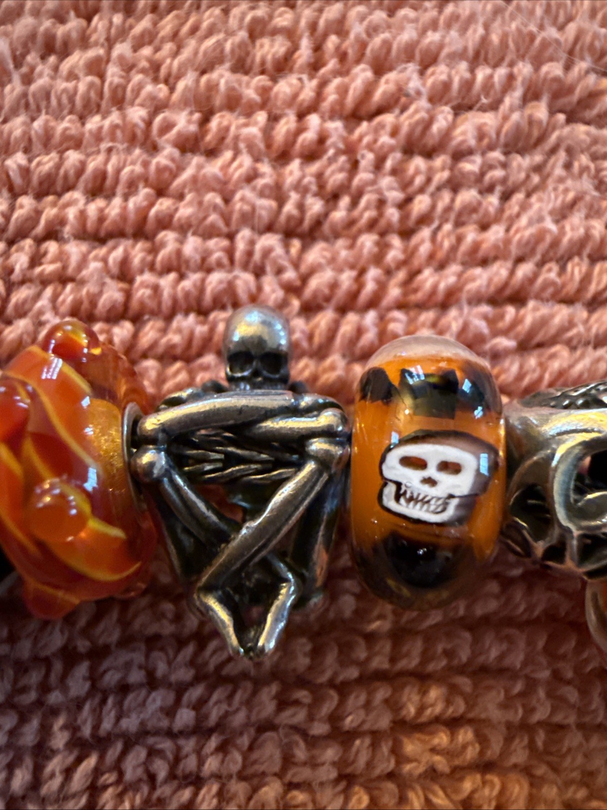 Trollbeads Authentic Retired Skeleton Spirit Ster… - image 1