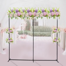 Schwarz Hochzeit Bogen Metall Hintergrund Ballon Blumen Ständer Rahmen für Party