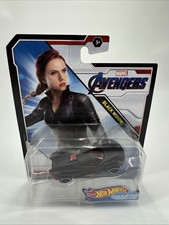 NEW MATTEL HW HOT WHEELS CHARACTER CAR MARVEL AVENGERS BLACK WIDOW BOX SHIPPED