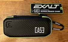 NEW Exalt Paintball Sunglasses Case-Black Carbon-Lime