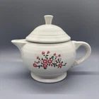 Fiesta Pink Bouquet Small 2-Cup Teapot in White | Fiestaware Carnation Flower