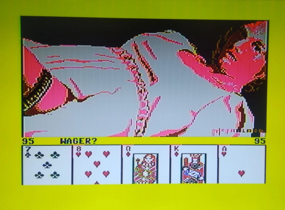 STRIP POKER - Blue Ribbon version - Commodore 64 C64 C128 - TESTED See photos - Image 3 of 4