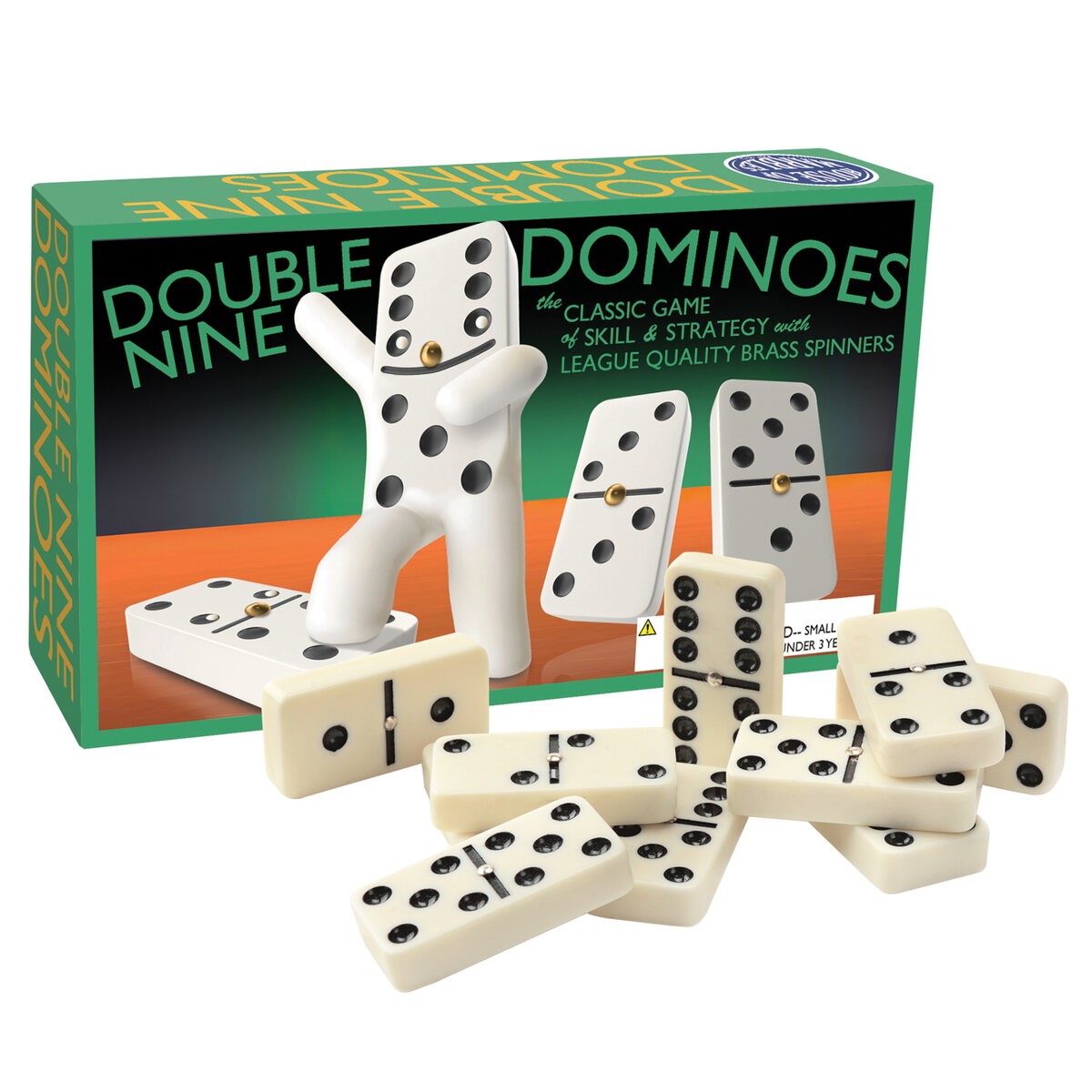 Double 9 Dominoes with Spinners (UK)