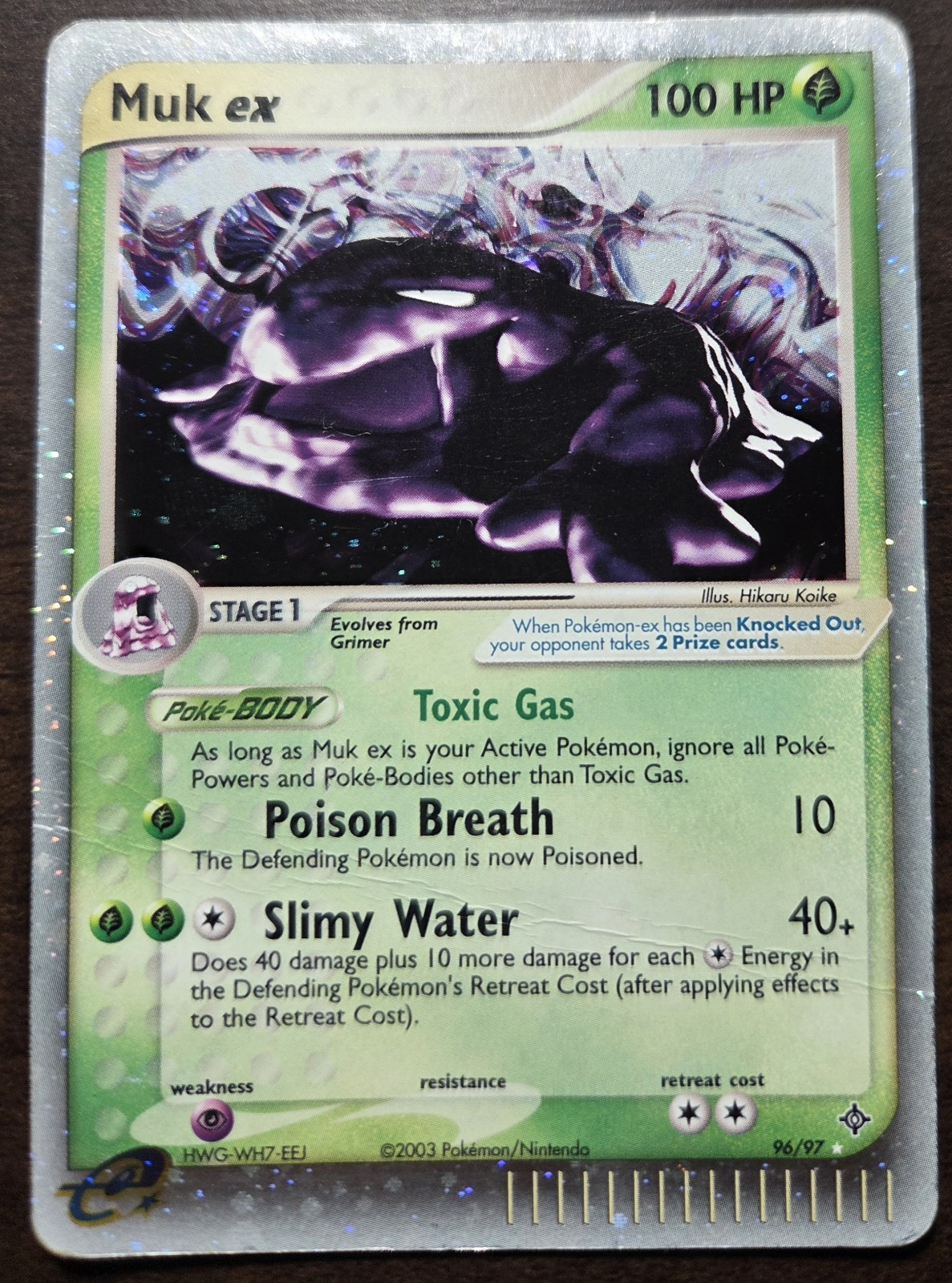 Muk ex 96/97 Dragon Holo Pokemon TCG