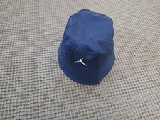 Blue Jordan Jumpman Bucket Hat For Boys With A White Embroidered Logo