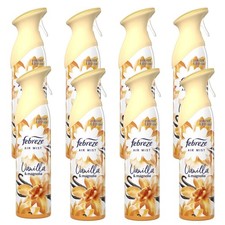 Image of 8x Febreze Air Mist Vanilla & Magnolia Air Freshener 185ml