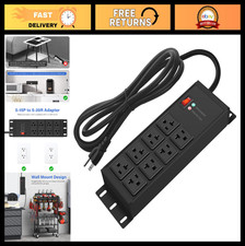 Heavy Duty 20 AMP Surge Protector Power Strip, 25FT Extension Cord, 12 Gauge, Mu