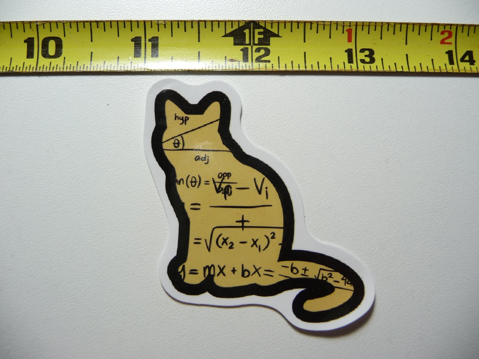 MATH CAT FORMULAS STICKER DECAL SCHOOL TEACHER PROFESSOR MATHMATICS