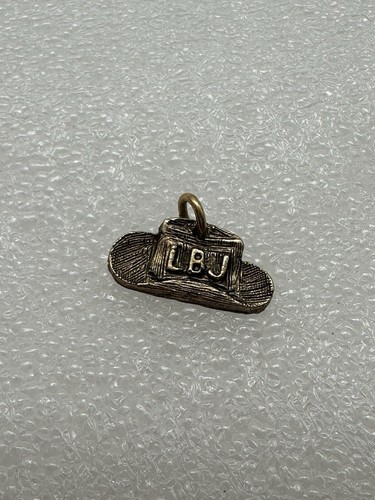 1964 Lyndon B Johnson Cowboy Hat Charm LBJ Original Campaign Collectible - 第 5/7 張圖片