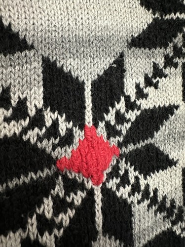 Lizwear Liz Claiborne Pullover Vintage Snowflake Strick Grandmacore Ugly Christmas - Bild 5 von 7