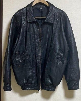 Sullen Black Leather Drizzler Jacket, Stylish & Versatile, Size L