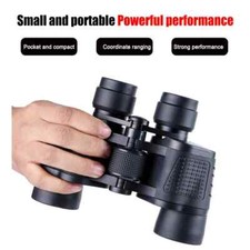 High Magnification Binoculars 80x80 Night Vision Scope FMC Coating BAK4 Lens Bag