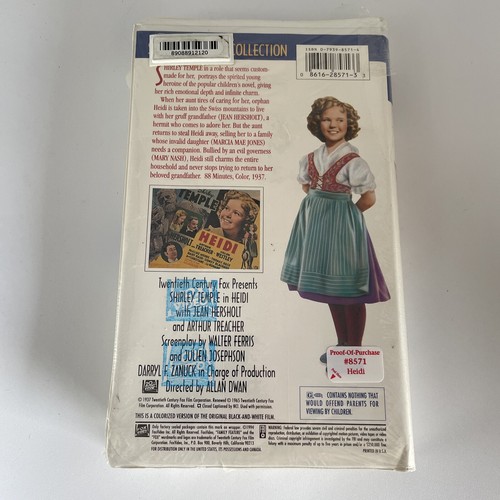 Heidi (VHS, 1998, Colorized) - Picture 2 of 2