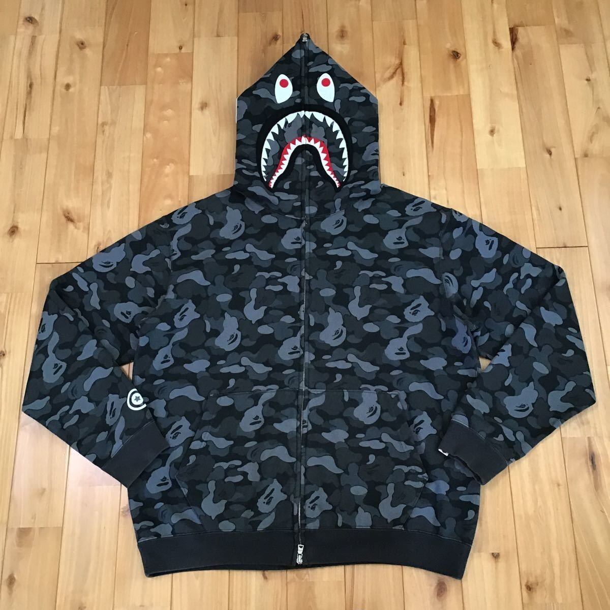 BAPE 2008 Aoyama city camo Shark full zip Hoodie A Bathing BAPE 2008 Aoyama city camo Shark full zip Hoodie A Bathing