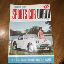 Sports Car World 1959 March Ferrari Healey Sprite Abarth Zagato FREE POST