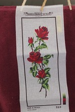 Margot Creations de Paris Needlepoint Canvas 252 - Red Rose