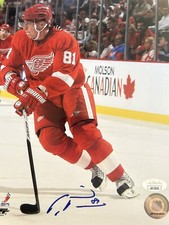 Marian Hossa Signed 8x10 Detroit Redwings Photo # 1 JSA Certified