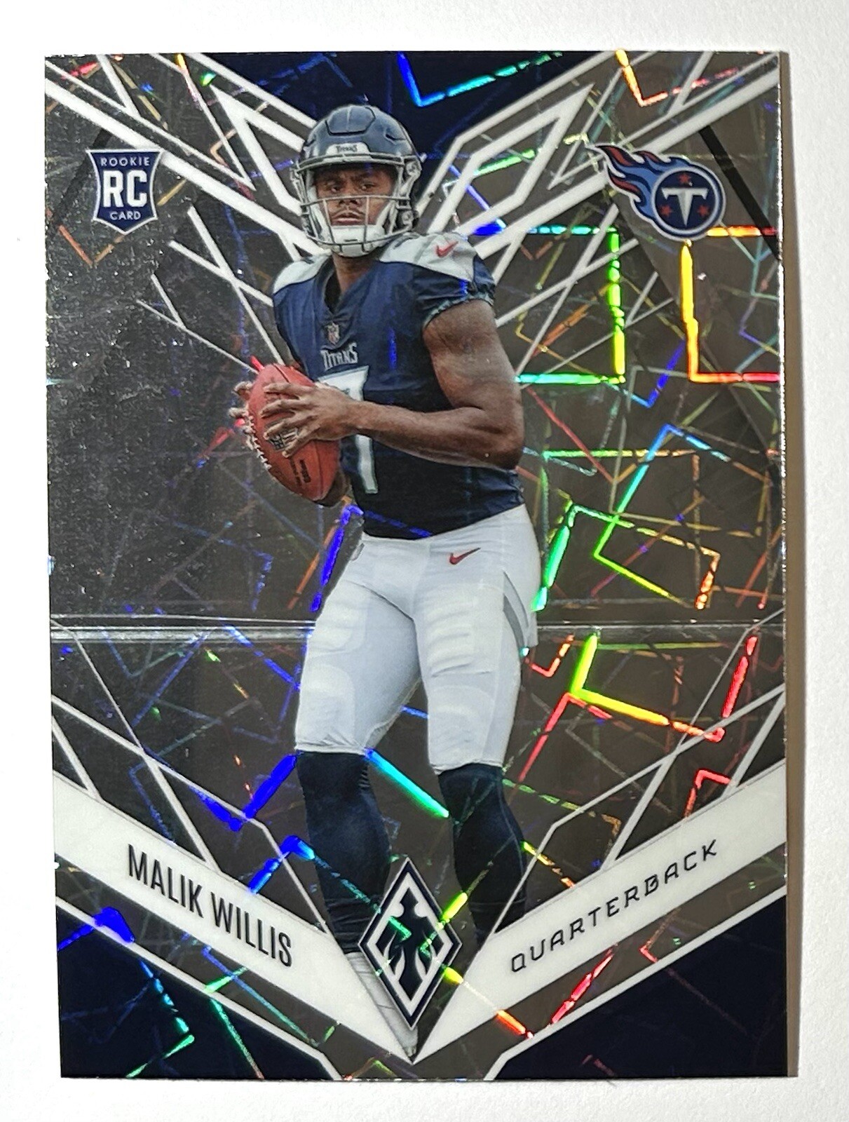 2022 Panini Phoenix #103 MALIK WILLIS Rookie RC Silver Lazer Prizm